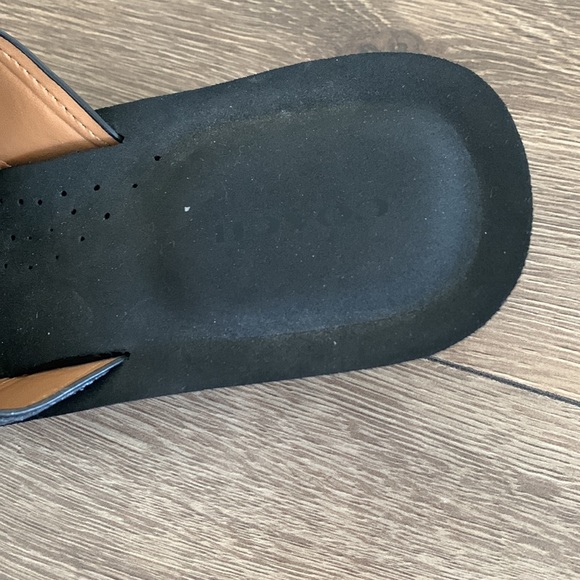 Coach | Black Janice Leather Sandal - Picture 4 of 6